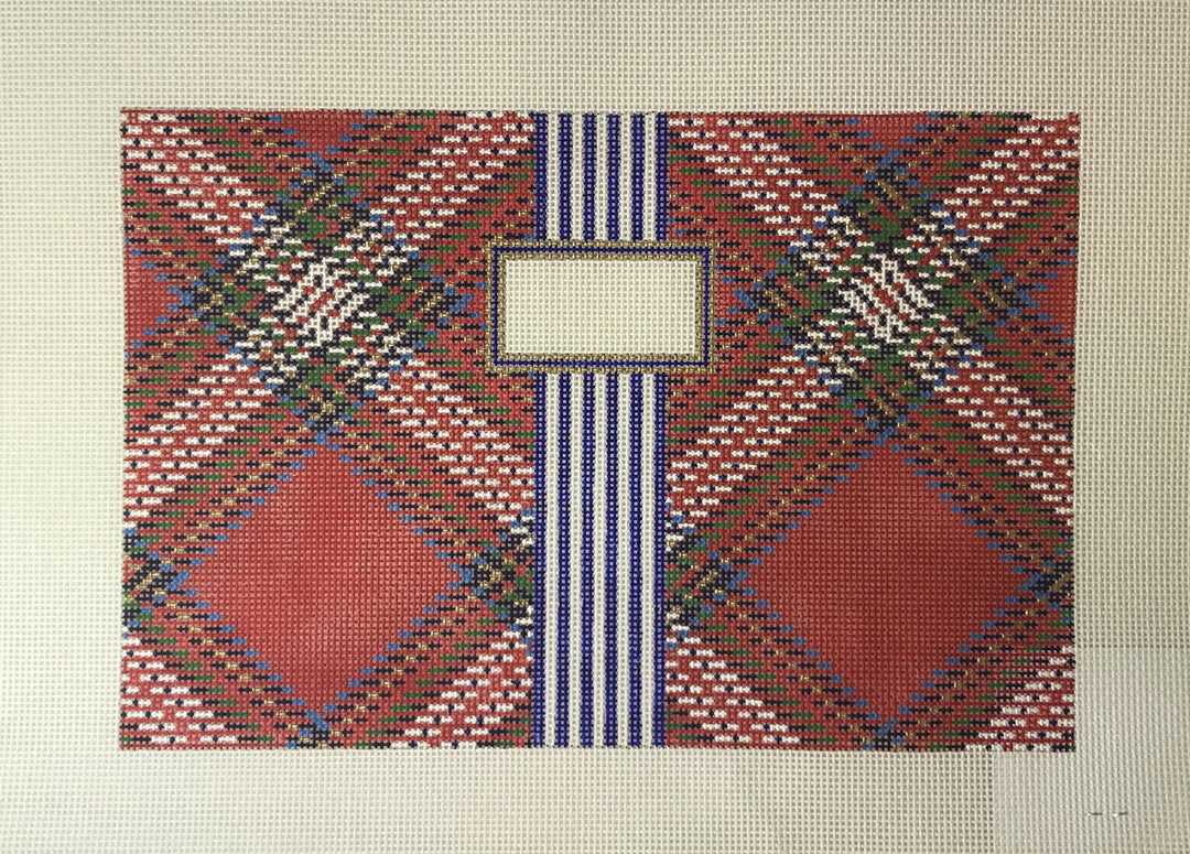 * SCT Designs KCD4153R Tartan Plaid Clutch- Red