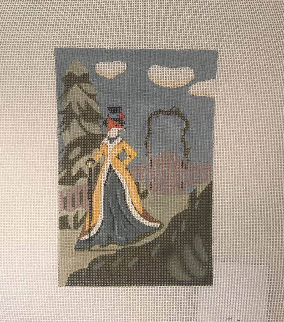 * The Plum Stitchery WW004 Fox and Gate