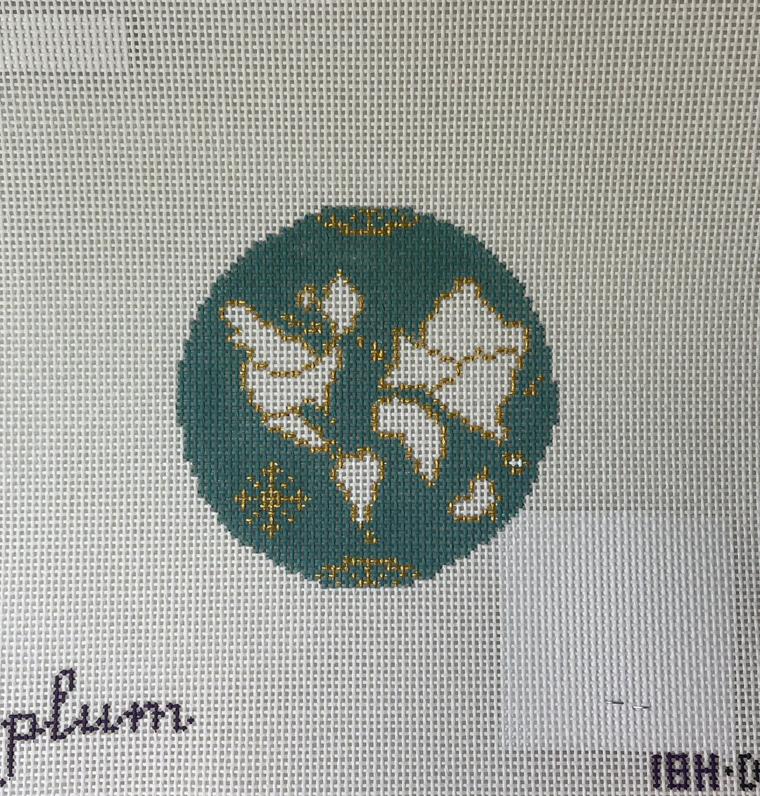 Plum Stitchery 18H-D Atlas Round- Mallard Green- 18m