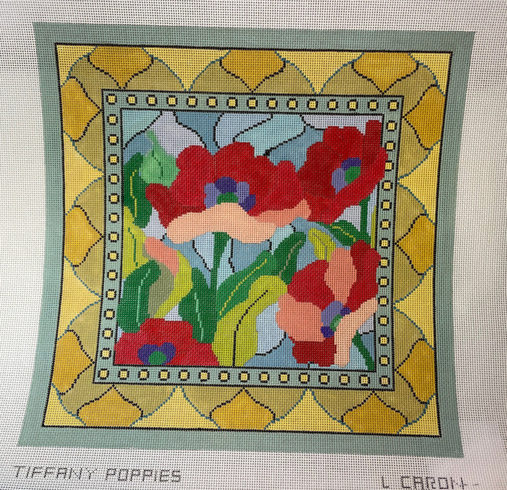* CBK Needlepoint Collections LC-5203 Tiffany Poppies 13m