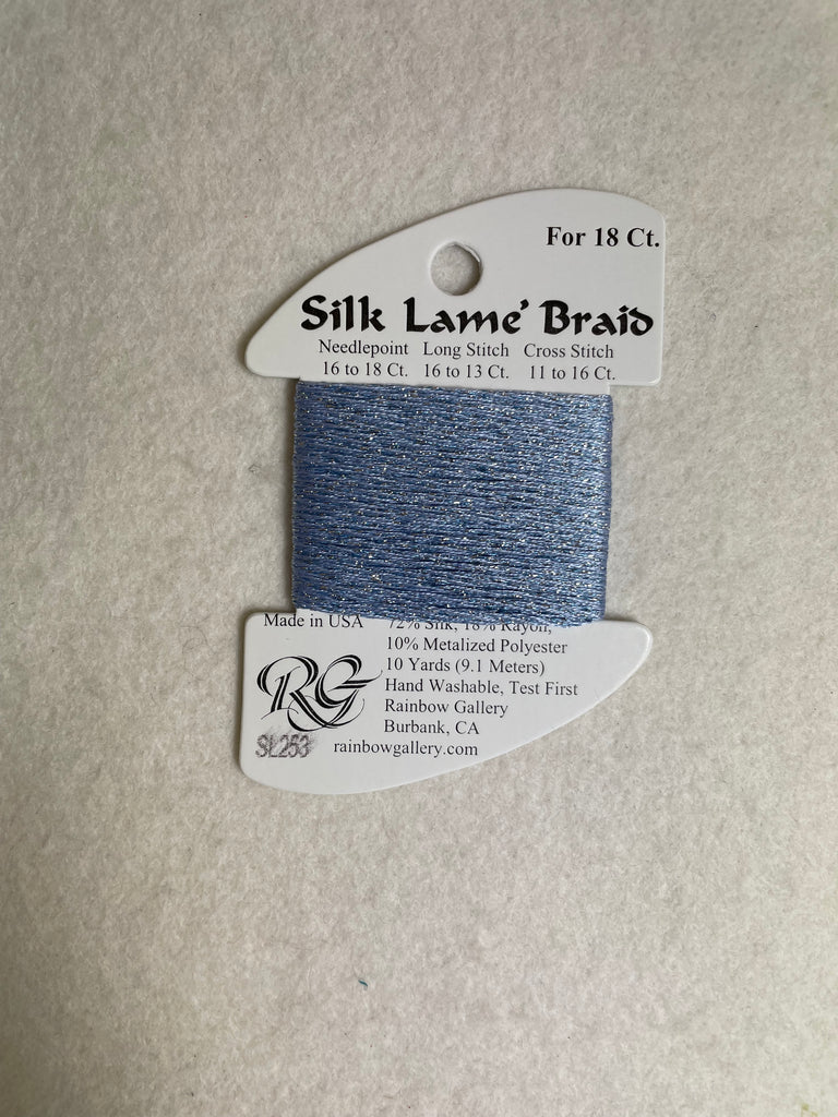 Silk Lame Braid SL253 Antique Periwinkle
