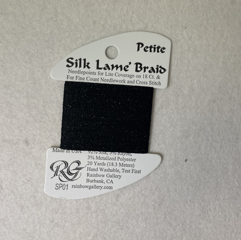 Petite Silk Lame Braid SP01 Black