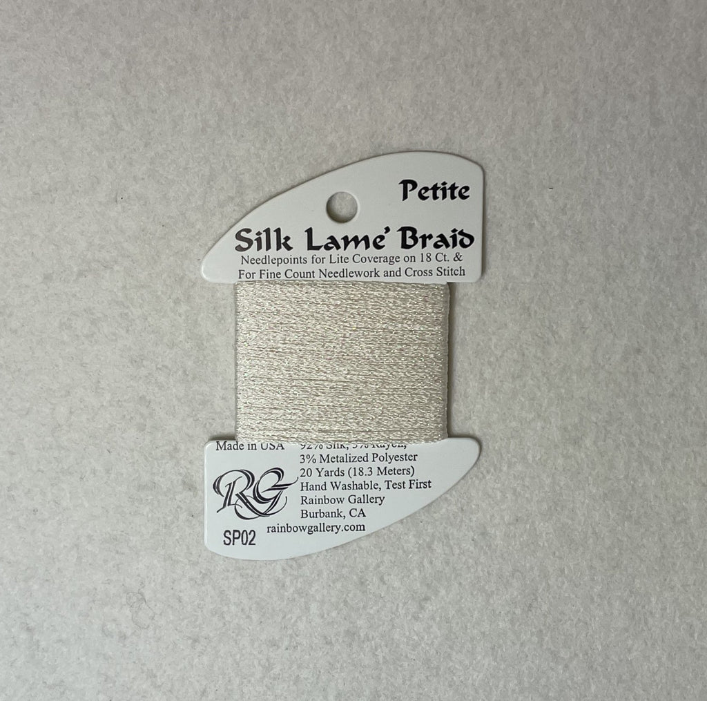 Silk Lame Braid SP02 White
