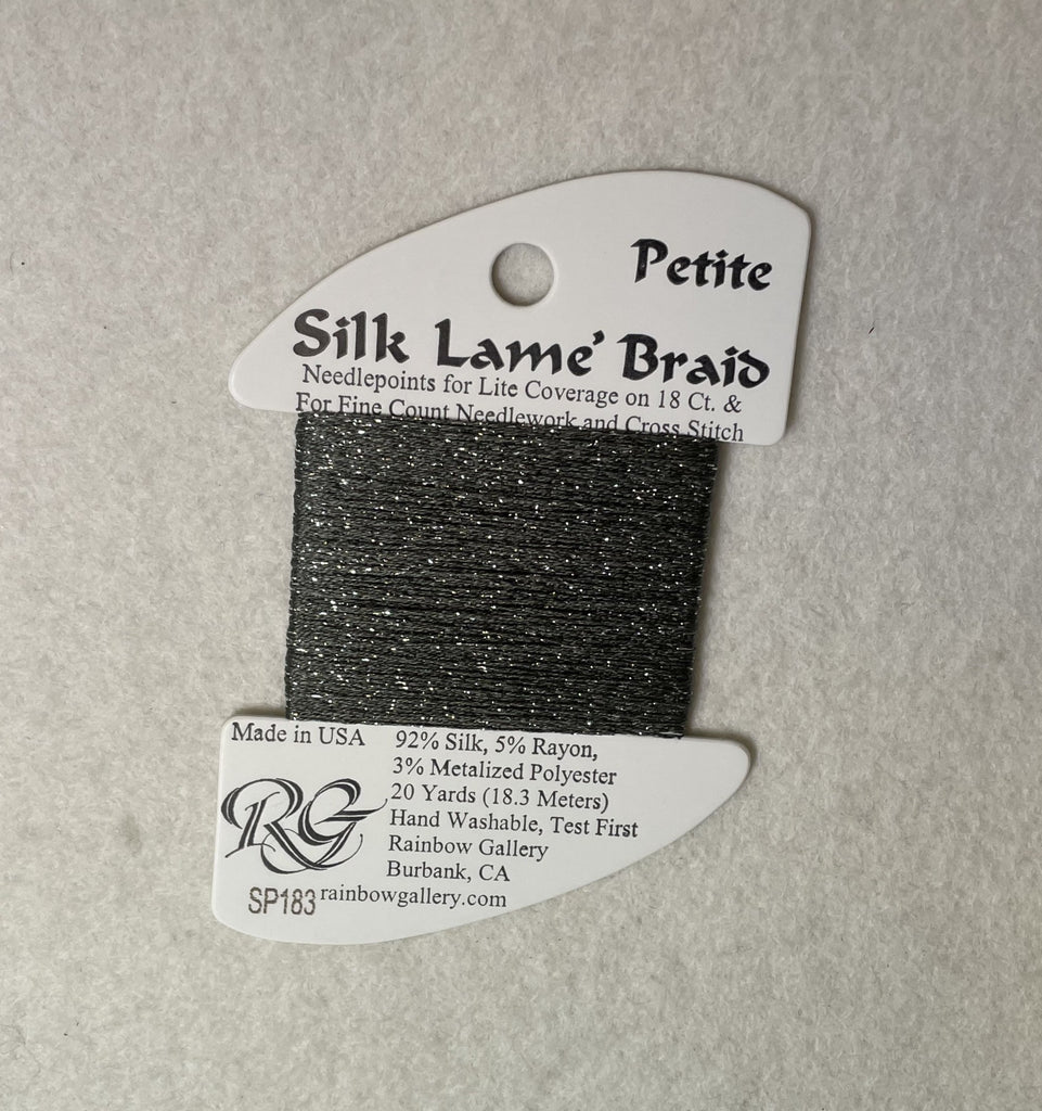 Petite Silk Lame Braid SP183 Gray Stone