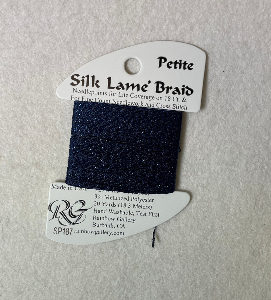 Petite Silk Lame Braid SP187 Mood Indigo