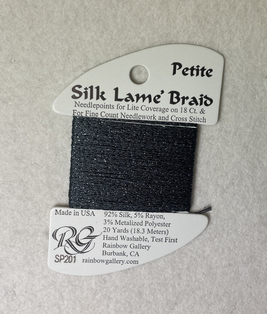 Petite Silk Lame Braid SP201 Gunmetal