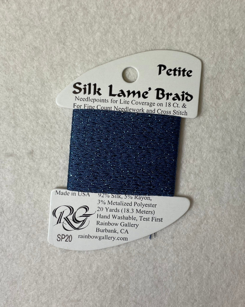 Petite Silk Lame Braid SP20 Dark Antique Blue