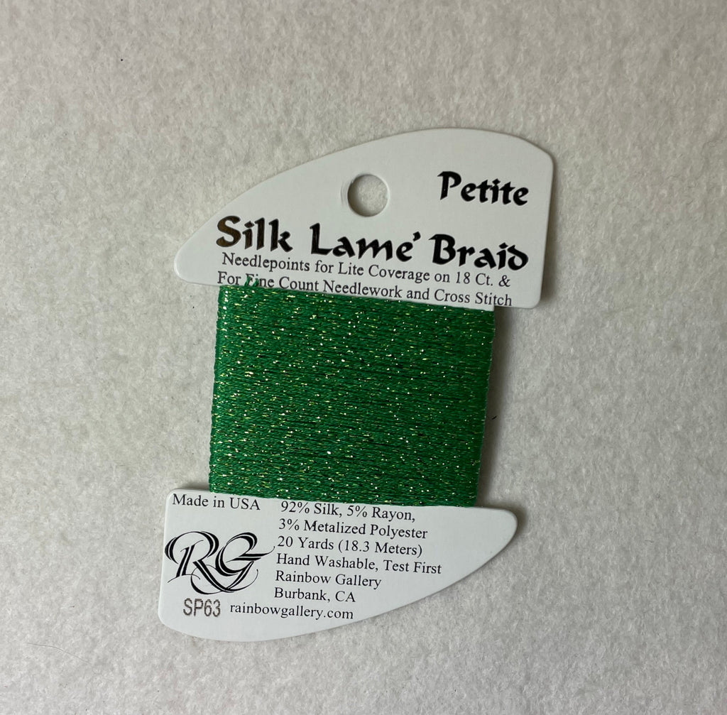 Petite Silk Lame Braid SP63 Emerald