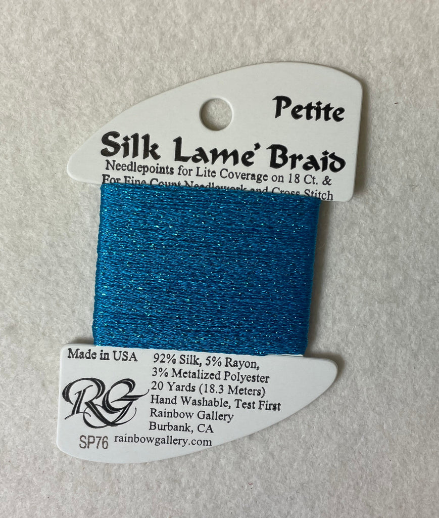 Petite Silk Lame Braid SP76 Peacock Blue