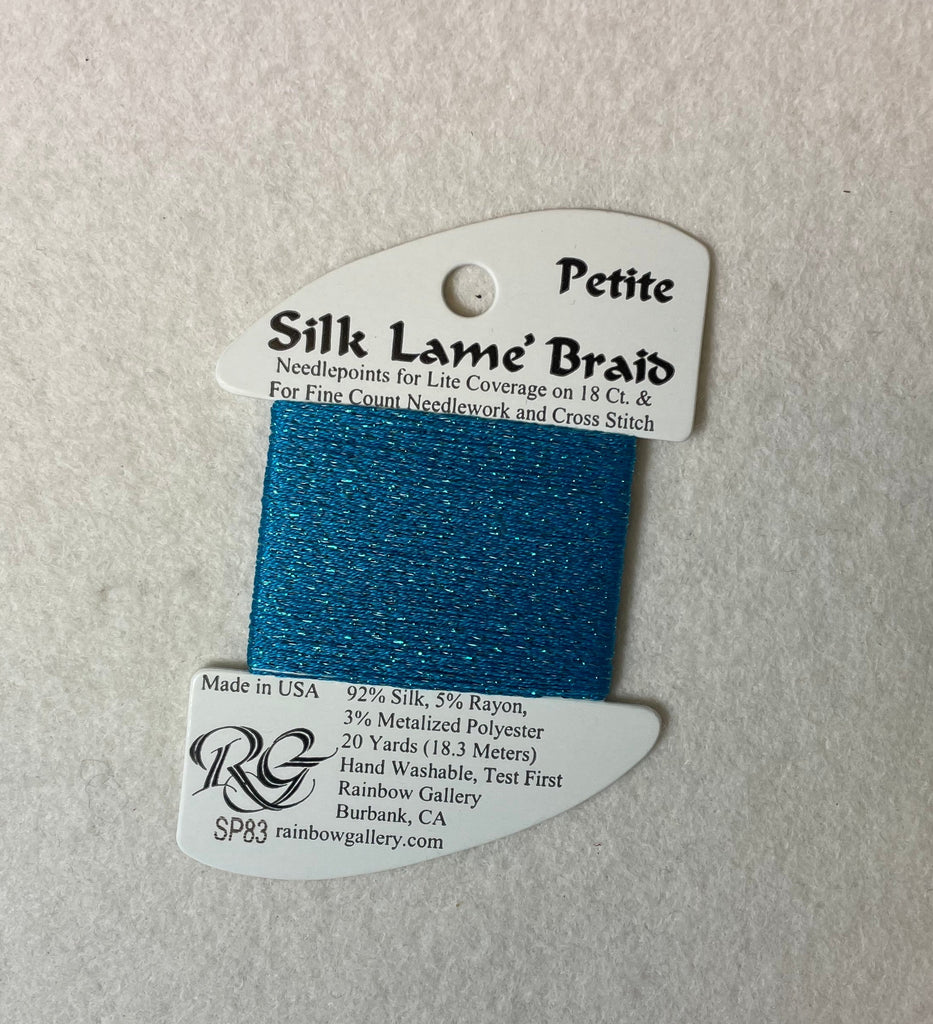 Petite Silk Lame Braid SP83 Dark Turquoise