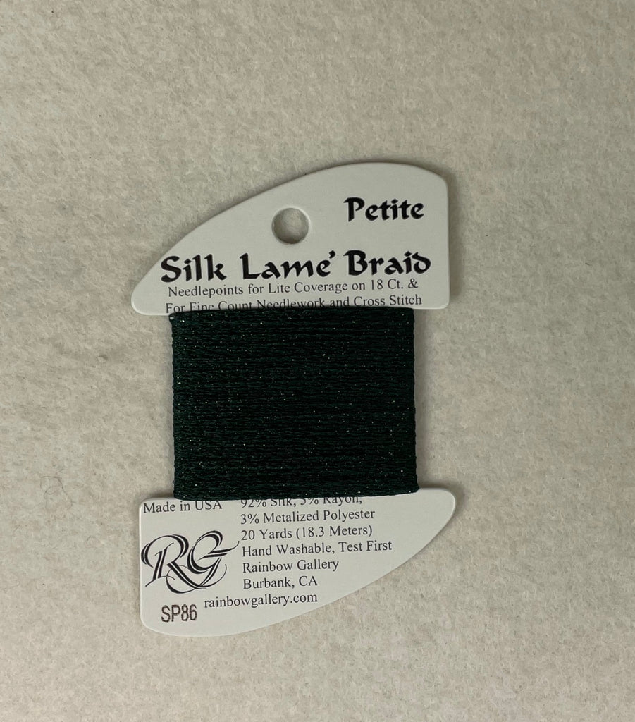 Petite Silk Lame Braid SP86 Deep Forest Green