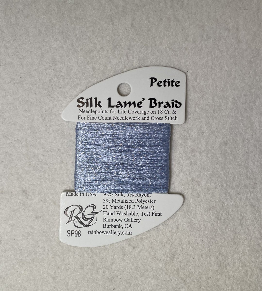 Petite Silk Lame Braid SP98 Pale Antique Blue