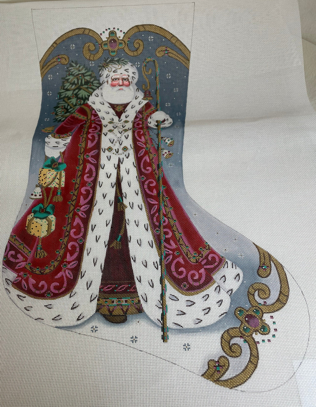 * Susan Roberts TTAXS344-13 Elegant Santa