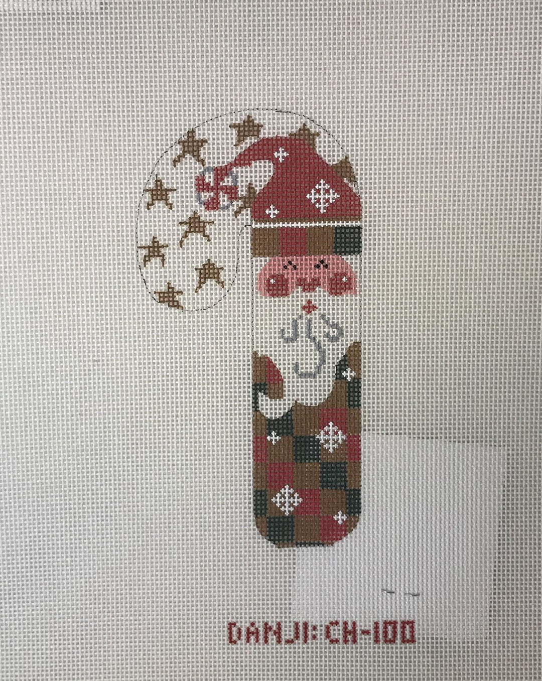 * Danji CH100 Red and Green Checkered Santa Candy Cane
