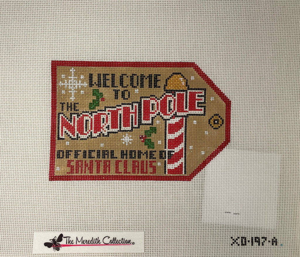* Meredith Collection XO197a Gift Tags- Welcome to the North Pole