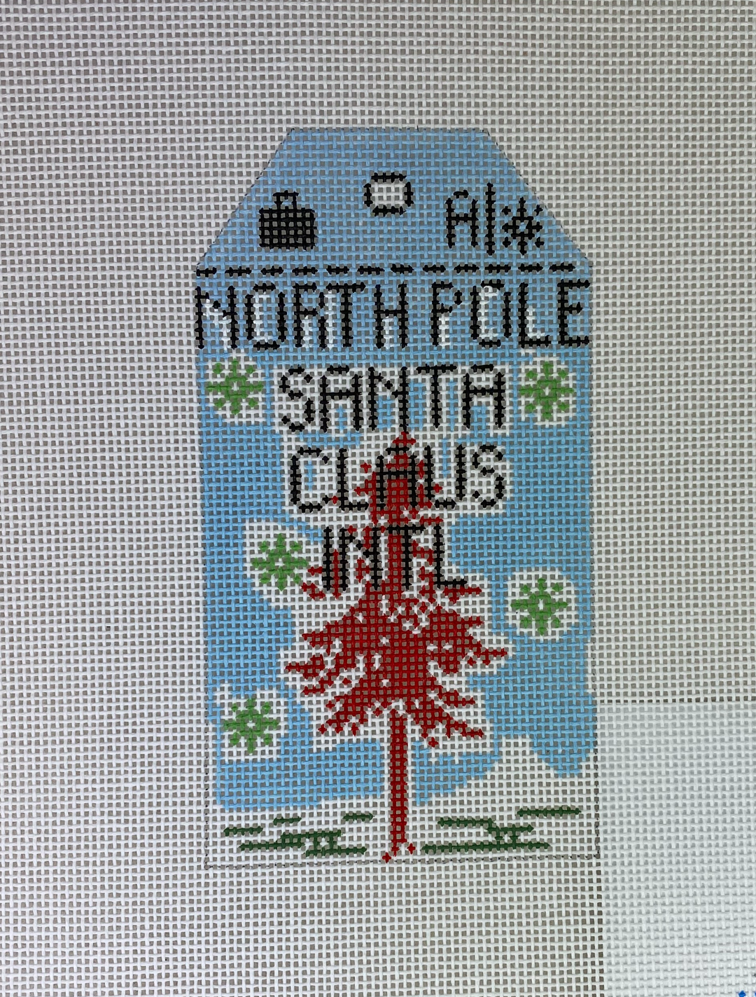 * Hedgehog Needlepoint HH1NP North Pole