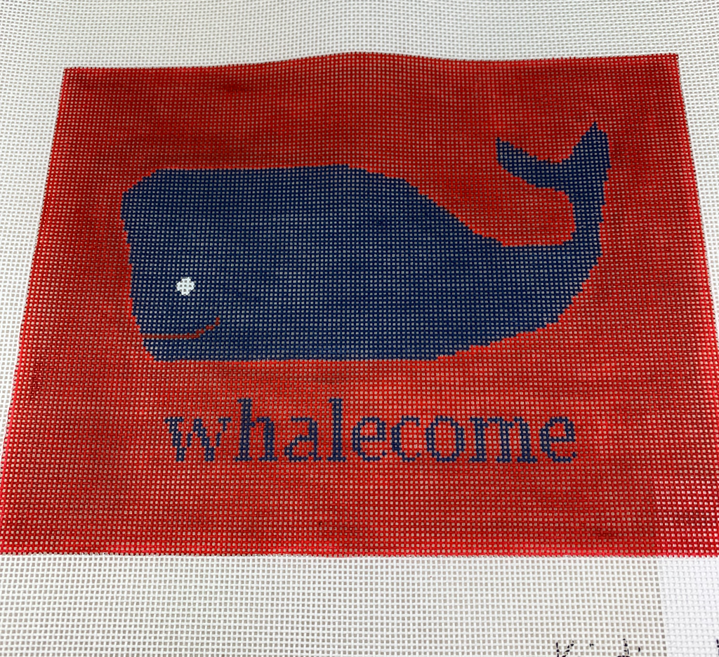* Kristine Kingston Designs KKP-117R Whalecome on Red