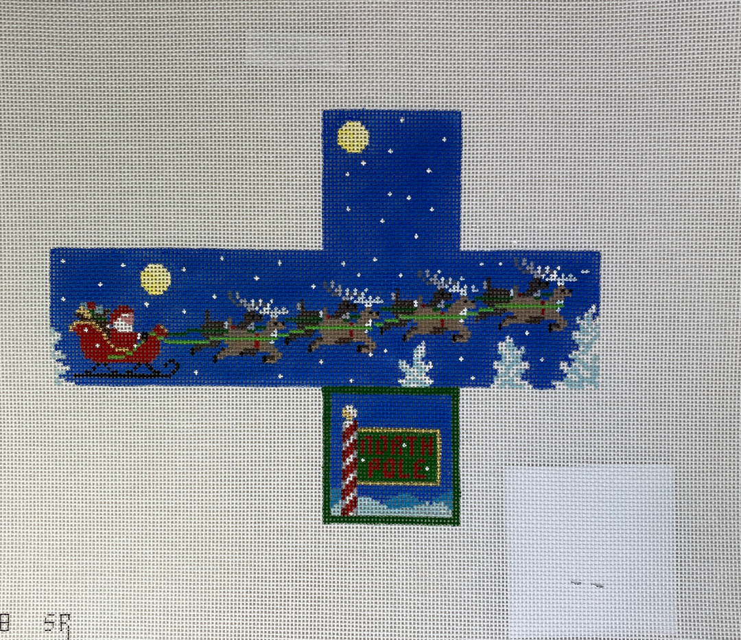 * Susan Roberts Needlepoint 5221-18 Sleigh Flight Cube