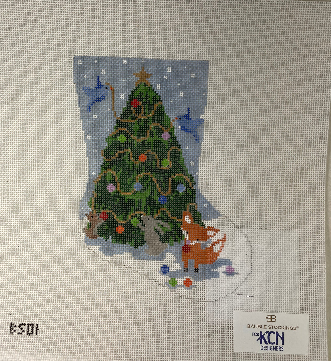 * Bauble Stockings BS01 Woodland Creatures Ornament Sized Stocking