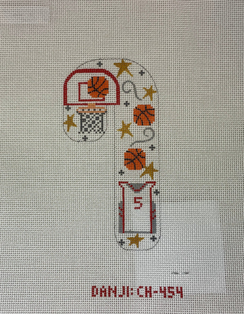 * Danji Designs CH-454 Basketball Candy Cane