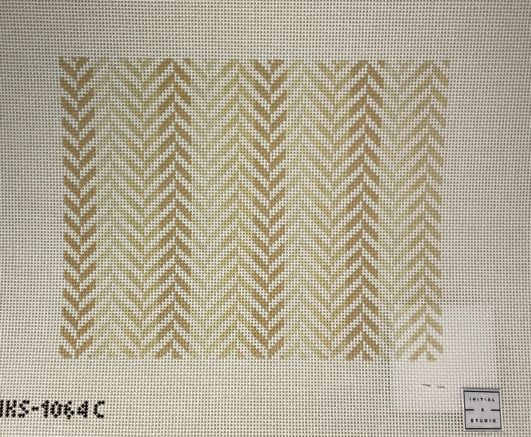 * Initial K Studio 1064C Herringbone Clutch- Neutral