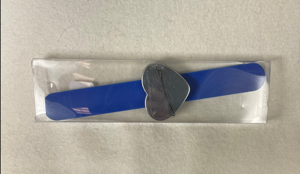 Penny Linn Designs Heart Pin Magnet Bracelet- Blue