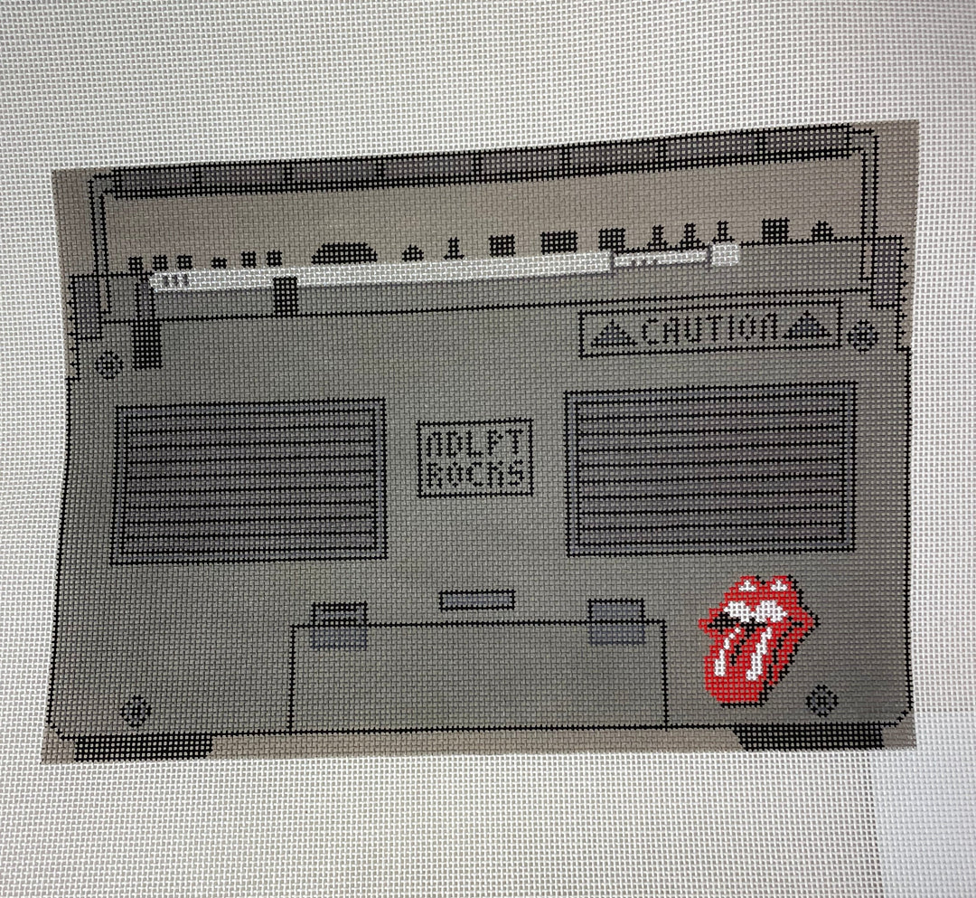 * Mercury Designs BO68AB NDLPT Rocks Boombox - Two canvases (front and back)