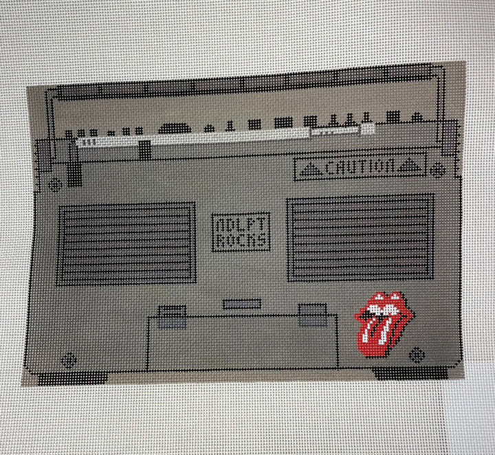 * Mercury Designs BO68AB NDLPT Rocks Boombox - Two canvases (front and back)