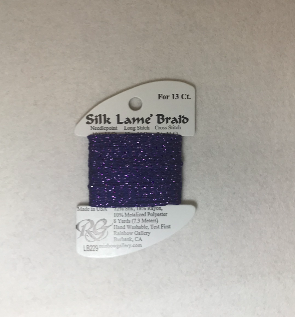 Silk Lame Braid LB229 Plush Purple
