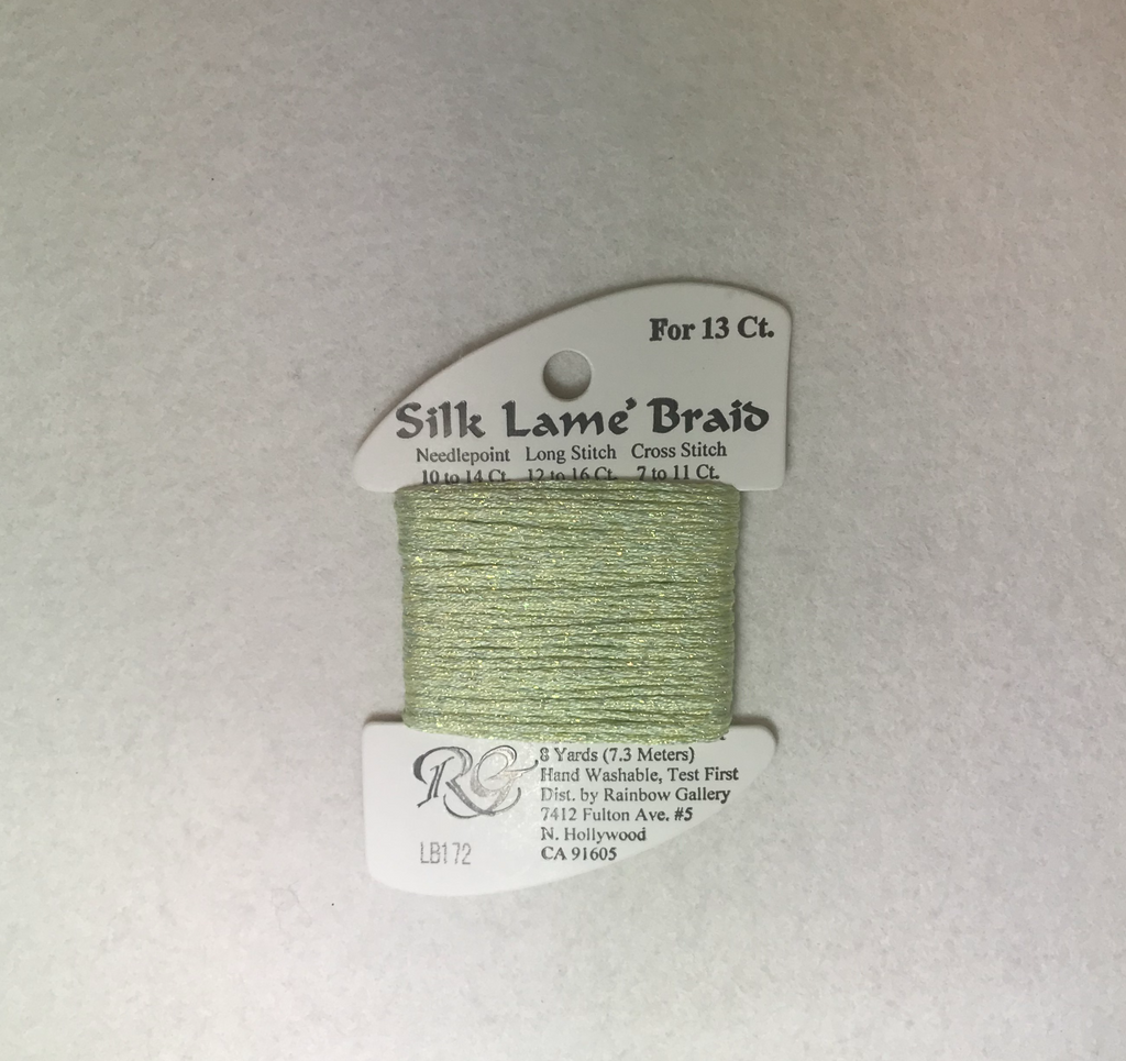 Silk Lame Braid LB172 Lime Cream