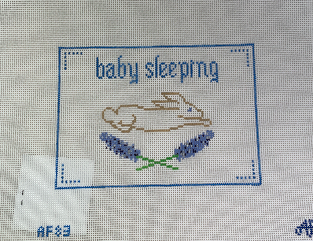 *Anne Fisher Needlepoint AF83 Blue Baby Sleeping