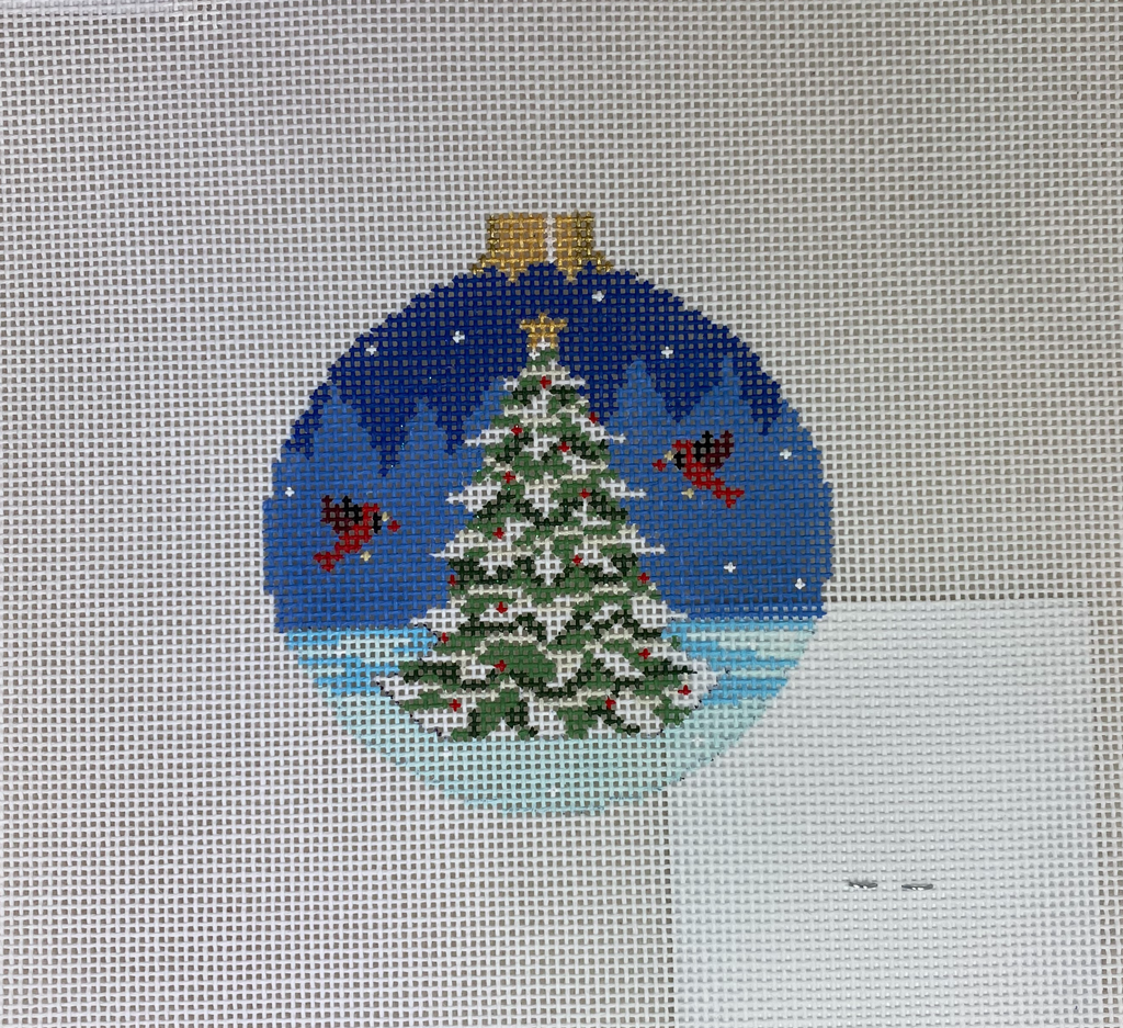 NeedlepointUS: Stanley Snow - Stitch Painted Needlepoint Christmas