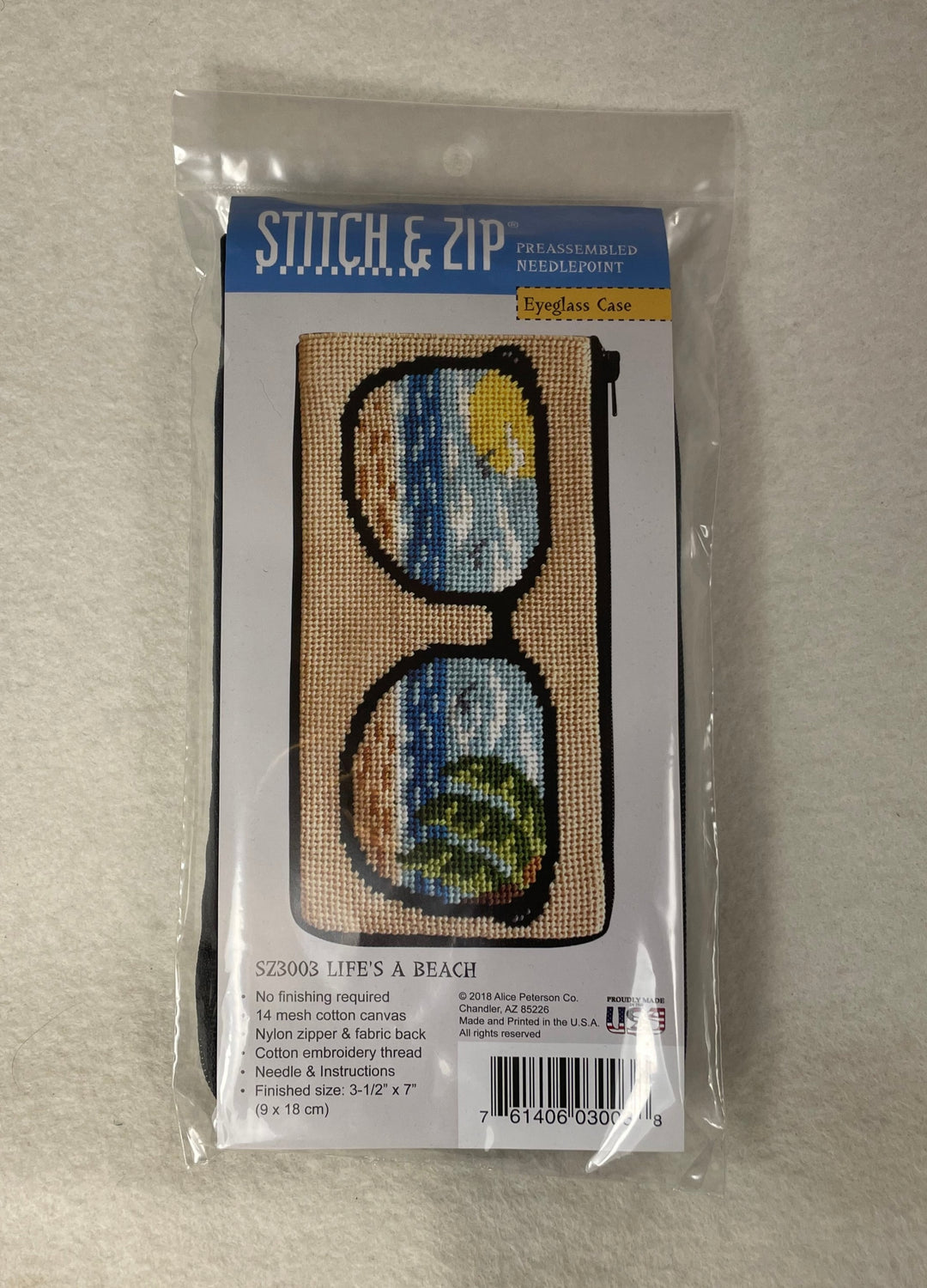 Alice Peterson SZ3003 Life's a Beach Eyeglass Case
