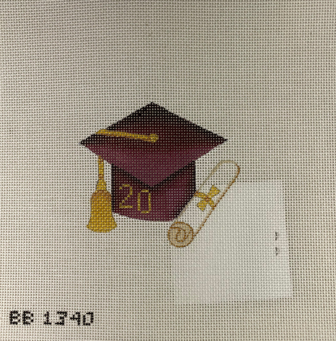 Burnett and Bradley BB1340 Graduation Cap- Maroon