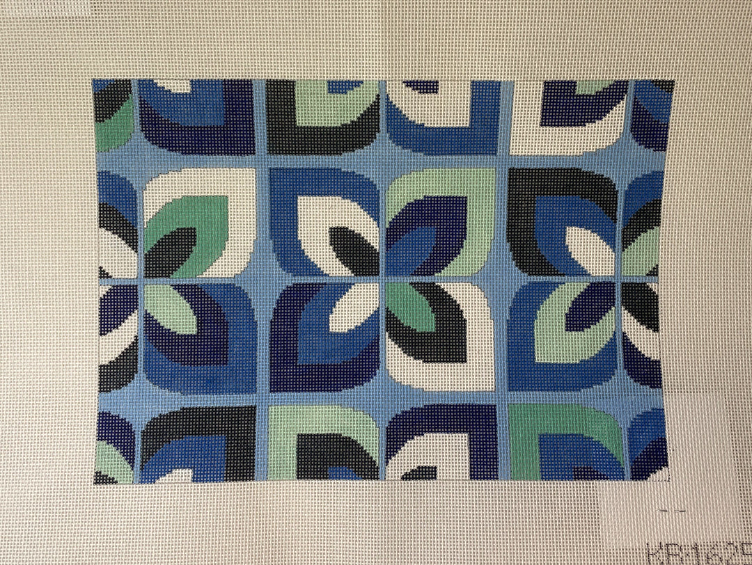 * Kirk and Bradley KB1625 Geometric Floral Clutch