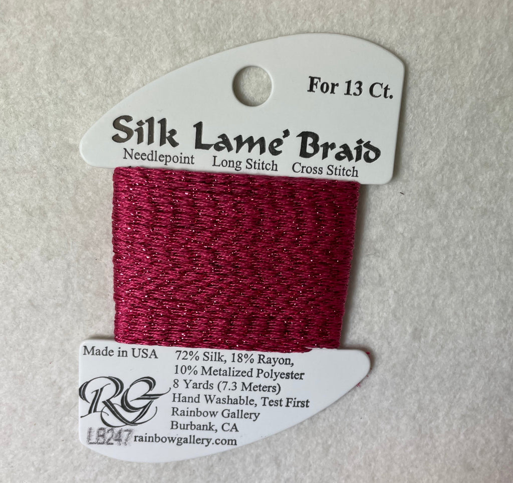 Silk Lame Braid LB247 Paris Pink