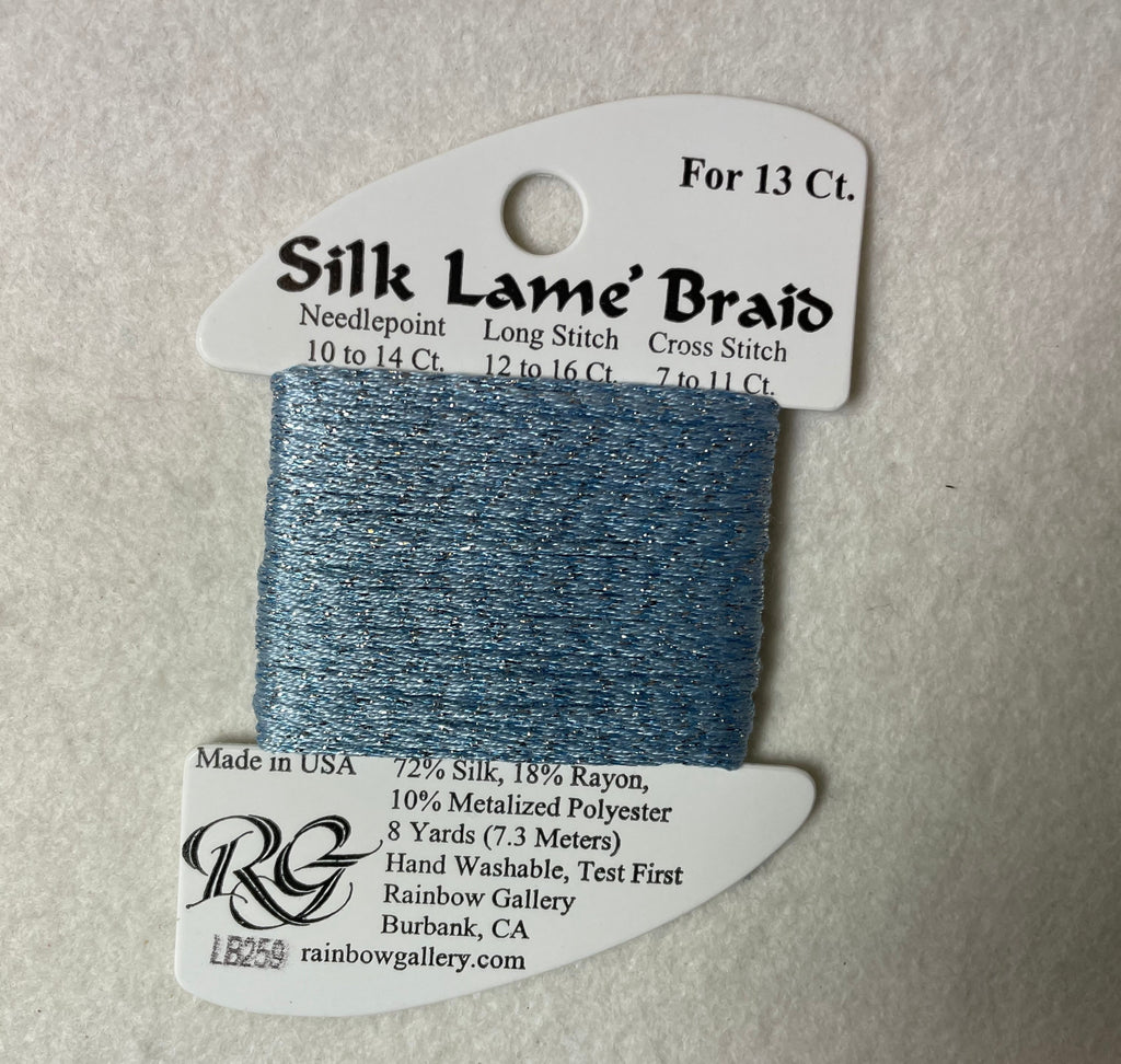 Silk Lame Braid LB259 Blue Topaz