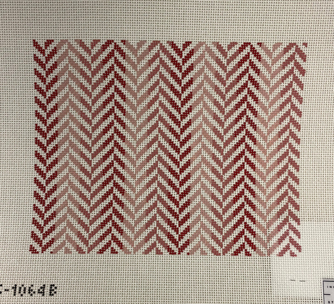 * Initial K Studio 1064B Herringbone Clutch- Coral