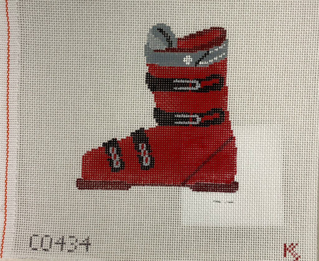 Kathy Schenkel CO434 Red Ski Boot