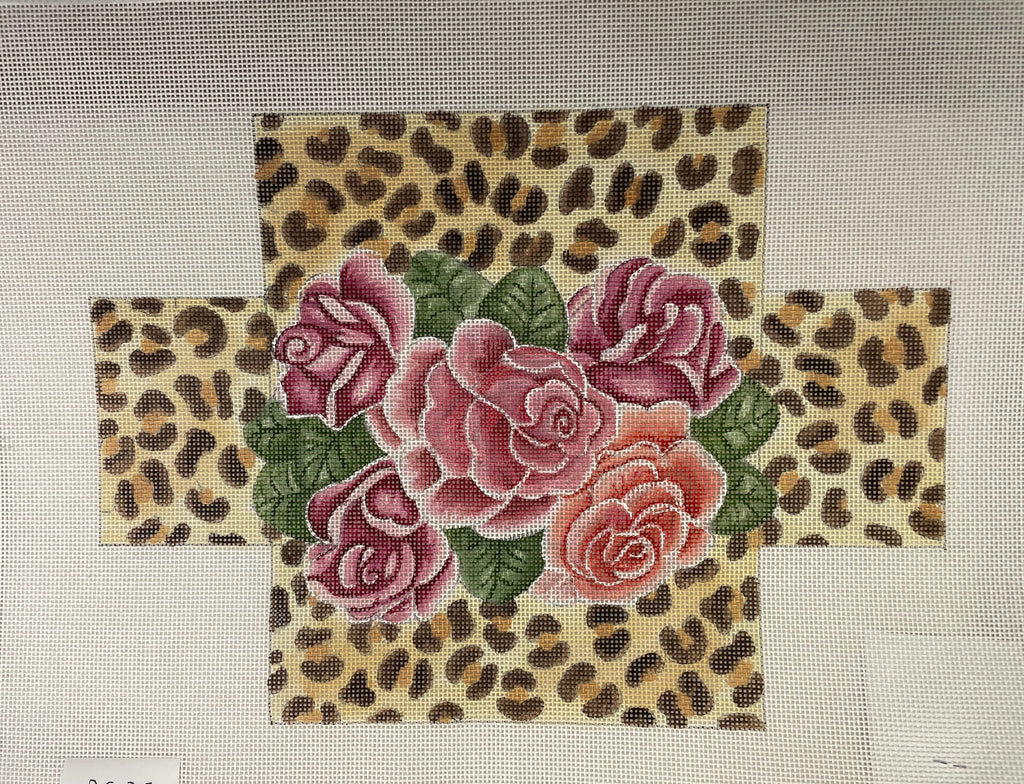 * CanvasWorks BC25 Roses and Leopard Brick