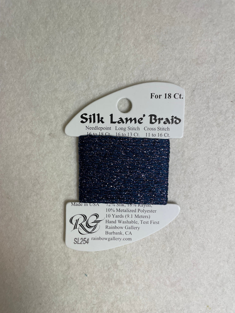 Silk Lame Braid SL254 Deep Periwinkle