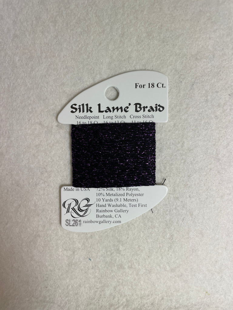 Silk Lame Braid SL261 Eggplant