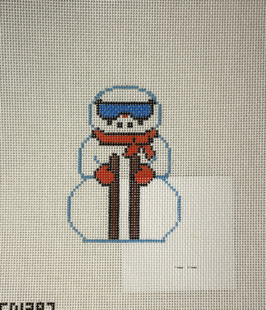 * Snowman with Skis KCD1397