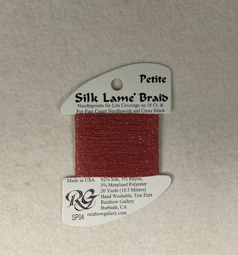 Petite Silk Lame Braid SP04 Antique Rose