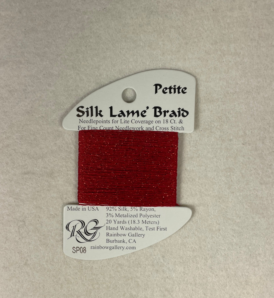 Petite Silk Lame Braid SP08 Red