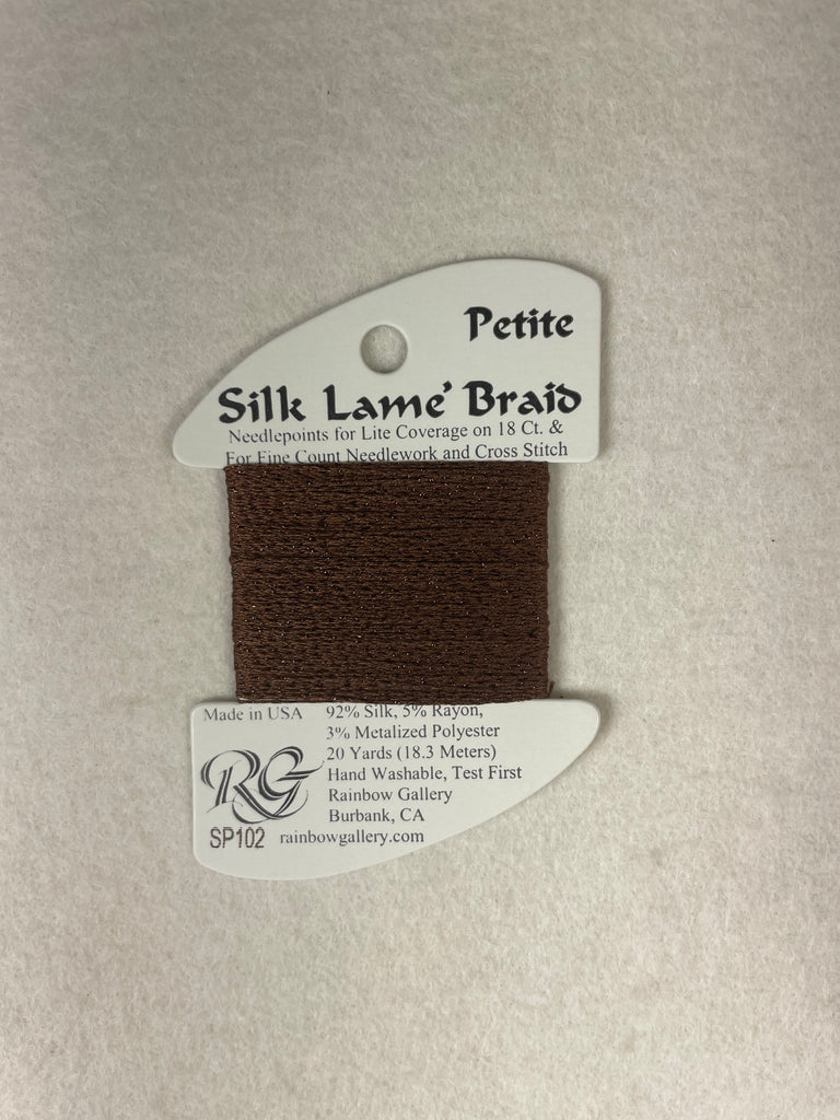Petite Silk Lame Braid SP102 Warm Brown