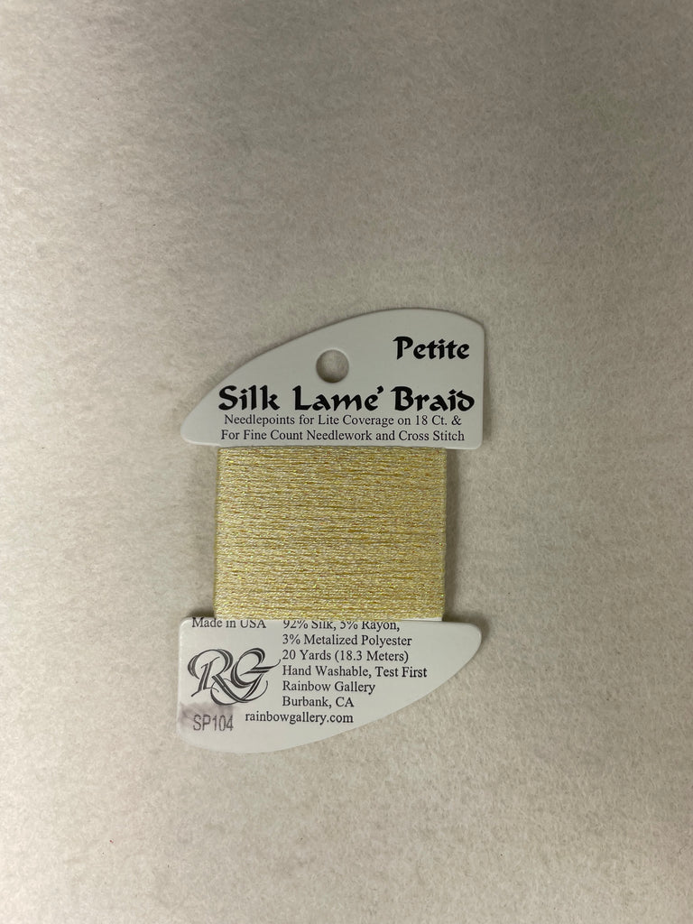Petite Silk Lame Braid SP104 Soft Yellow