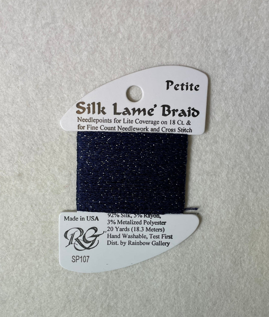 Petite Silk Lame Braid SP107 Deep Cobalt