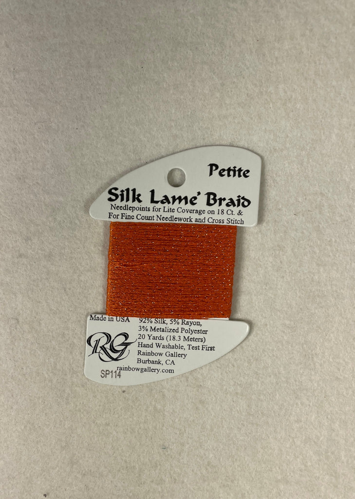 Petite Silk Lame Braid SP114 Lite Pumpkin