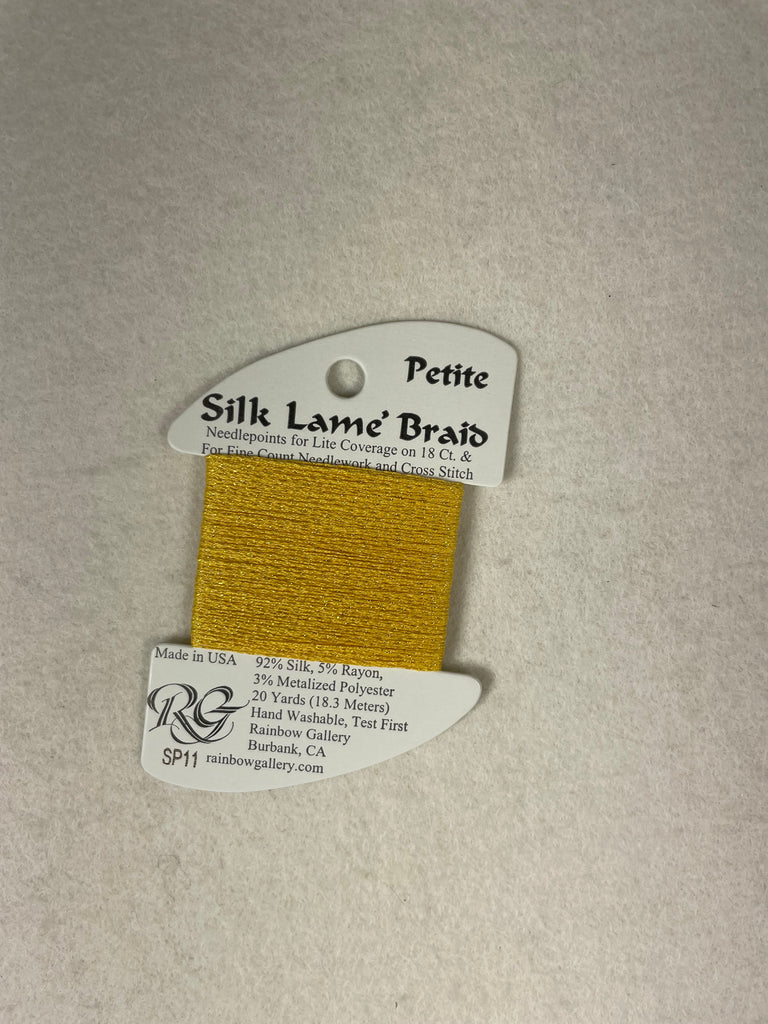 Petite Silk Lame Braid SP11 Yellow
